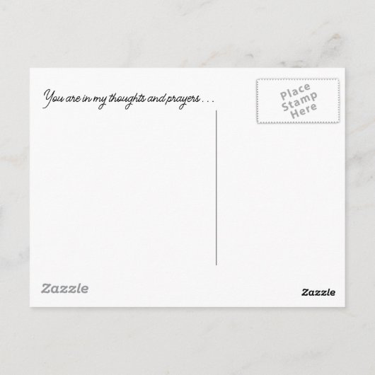 Postkarte aus dem Herzen (Rückseite)