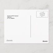 Postkarte aus der Rainpokalypse der Post-Apokalyps (Rückseite)