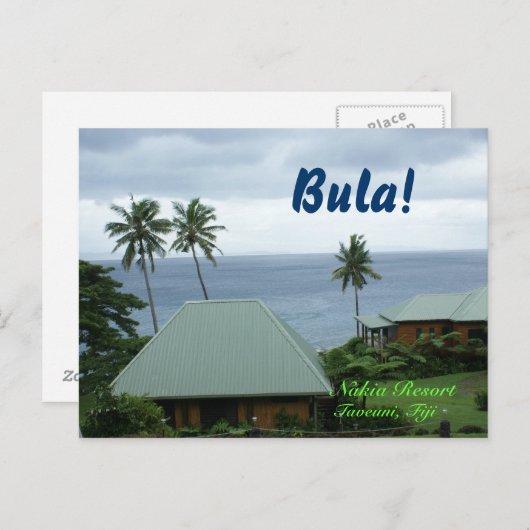 Postkarte aus Fidschi (Vorne/Hinten)