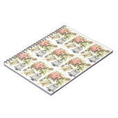 Postkarte aus Frankreich Notebook Notizblock (Linke Seite)