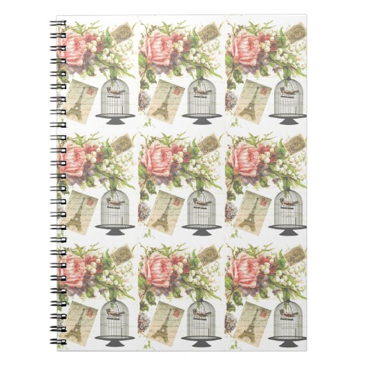 Postkarte aus Frankreich Notebook Notizblock (Vorderseite)