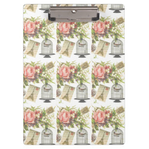 Postkarte aus Frankreich Zwischenablage Klemmbrett