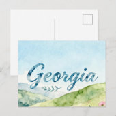 Postkarte aus Georgia (Vorne/Hinten)