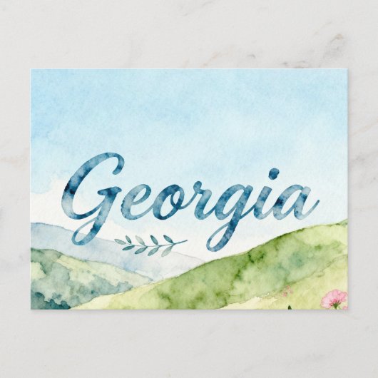 Postkarte aus Georgia (Vorderseite)