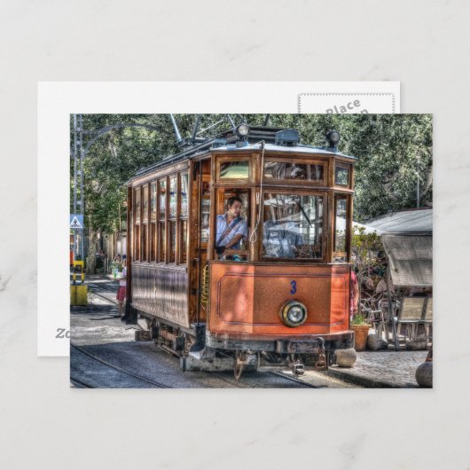 Postkarte aus Holz (Vorne/Hinten)