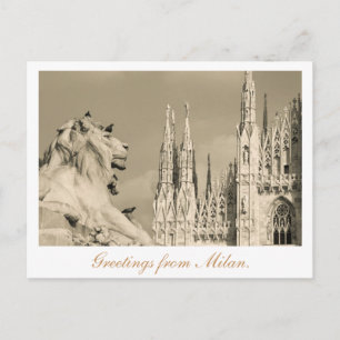 Postkarte aus Mailand.