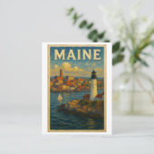 Postkarte aus Maine (Stehend Vorderseite)