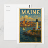 Postkarte aus Maine (Vorne/Hinten)