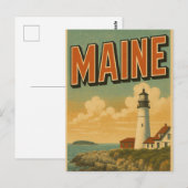 Postkarte aus Maine (Vorne/Hinten)