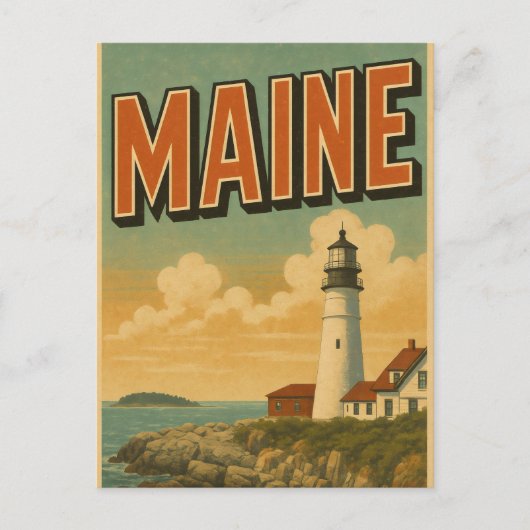 Postkarte aus Maine (Vorderseite)