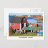 Postkarte aus Neufundland, Kanada (Vorne/Hinten)