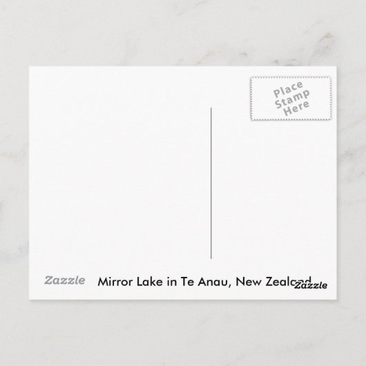 Postkarte aus Neuseeland (Rückseite)