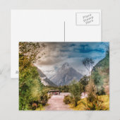 Postkarte aus Neuseeland (Vorne/Hinten)