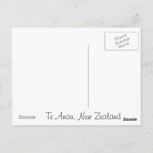 Postkarte aus Neuseeland (Rückseite)