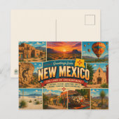 Postkarte aus New Mexico (Vorne/Hinten)
