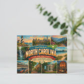 Postkarte aus North Carolina (Stehend Vorderseite)