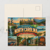 Postkarte aus North Carolina (Vorne/Hinten)
