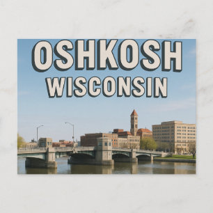 Postkarte aus Oshkosh Wisconsin