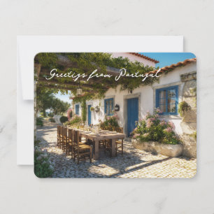 Postkarte aus Portugal, Terrasse