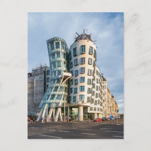 Postkarte aus Prag: Das Tanzhaus (Vorderseite)