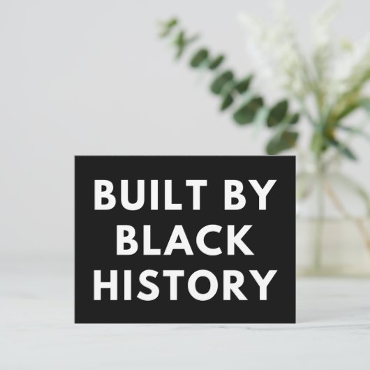 Postkarte aus schwarzer Historie (Stehend Vorderseite)