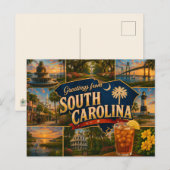 Postkarte aus South Carolina (Vorne/Hinten)