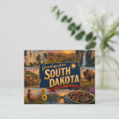 Postkarte aus South Dakota (Stehend Vorderseite)