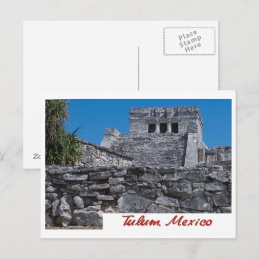 Postkarte aus Tulum, Mexiko (Vorne/Hinten)