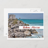 Postkarte aus Tulum, Mexiko (Vorne/Hinten)