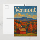 Postkarte aus Vermont (Vorne/Hinten)