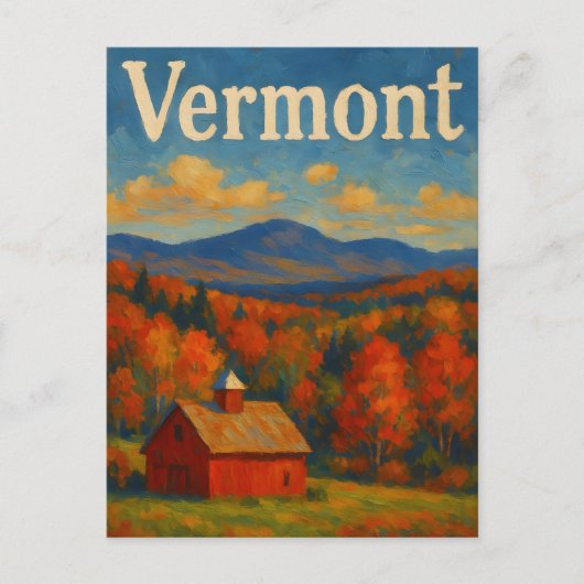 Postkarte aus Vermont (Vorderseite)