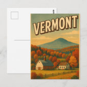 Postkarte aus Vermont (Vorne/Hinten)