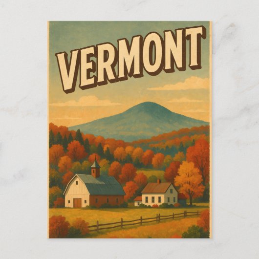 Postkarte aus Vermont (Vorderseite)