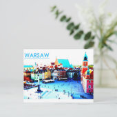 Postkarte aus Warschau (Stehend Vorderseite)