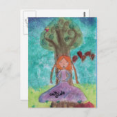 Postkarte "Außerhalb meines Selbst" (Vorne/Hinten)