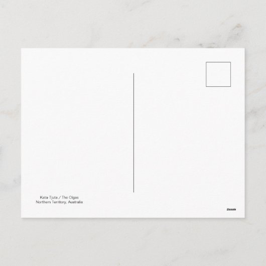 Postkarte Australien (Rückseite)