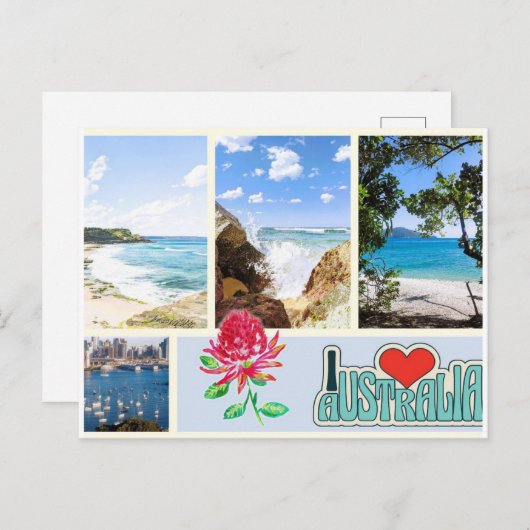 Postkarte Australien (Vorne/Hinten)