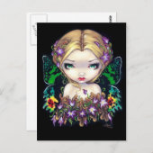 Postkarte "Autumn Crocus Fairy" (Vorne/Hinten)