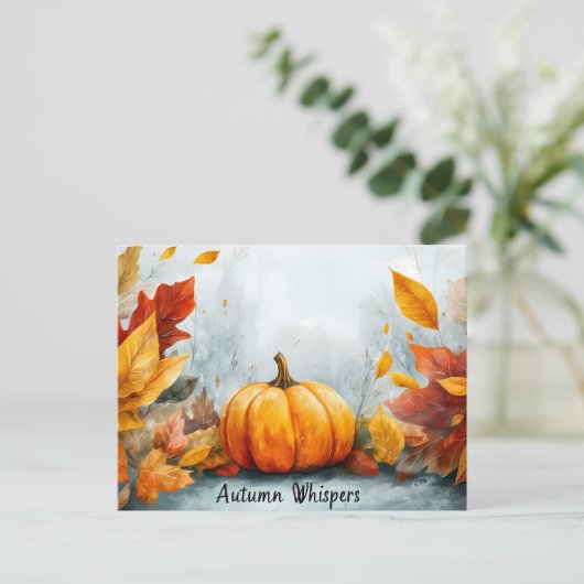 Postkarte "Autumn Whispers" (Stehend Vorderseite)