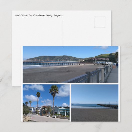 Postkarte Avila Beach Collage (Vorne/Hinten)
