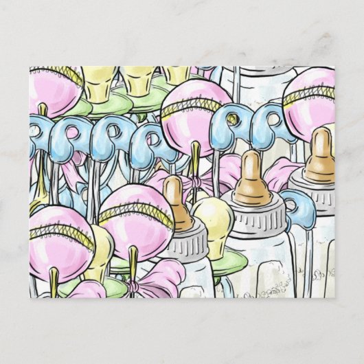 Postkarte - Baby Collage (Vorderseite)