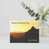 Postkarte "Badlands National Park" (Stehend Vorderseite)
