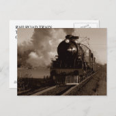 Postkarte ~ BAHNHOF (Vorne/Hinten)