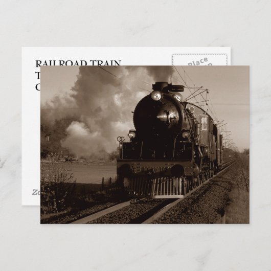 Postkarte ~ BAHNHOF (Vorne/Hinten)