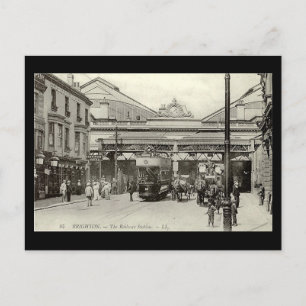 Postkarte - Bahnhof Brighton