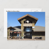 Postkarte: Bahnhof Paso Robles im Winter Postkarte (Vorne/Hinten)