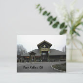 Postkarte: Bahnhof Paso Robles im Winter Postkarte (Stehend Vorderseite)