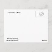 Postkarte: Bahnhof Paso Robles im Winter Postkarte (Rückseite)