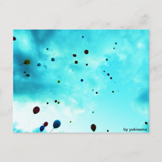 Postkarte - Ballons (Vorderseite)