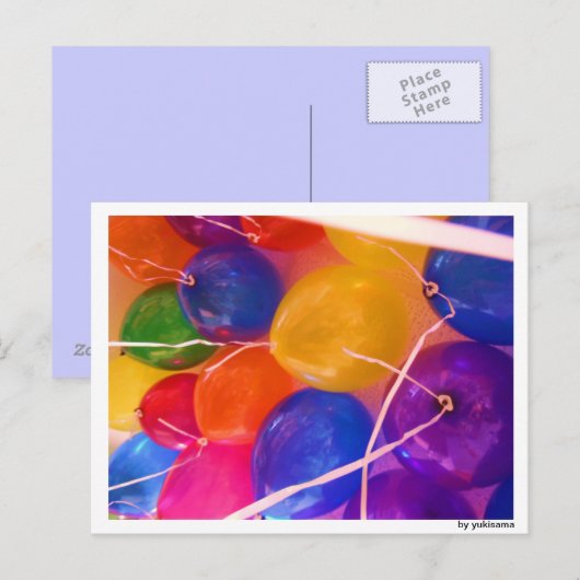 Postkarte - Ballons II (Vorne/Hinten)